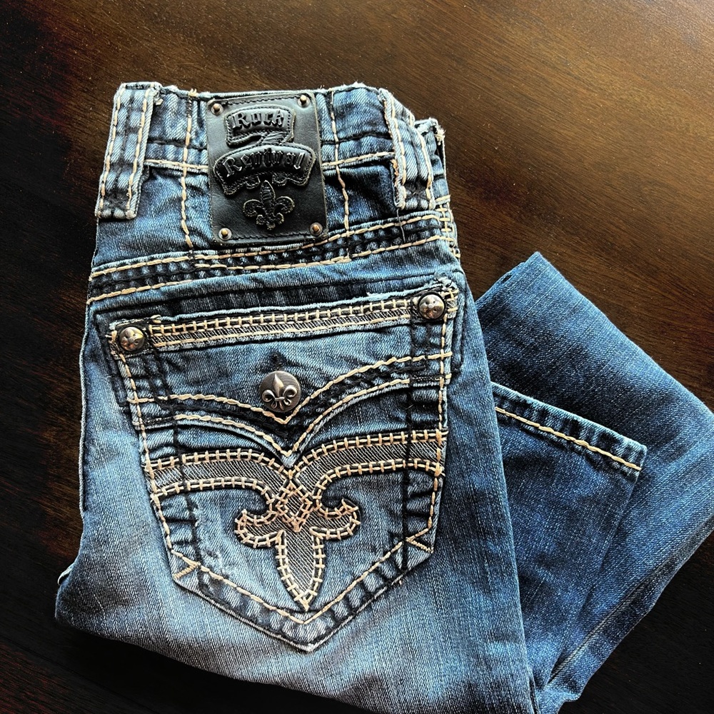 Great shape! Men’s Rock Revival “Peyton” denim jeans - Size 27 - Slim Boot